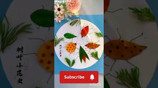 গাছের পাতা দিয়ে wallmate তৈরি  how to make wall hanging ideas [upl. by Drusi]