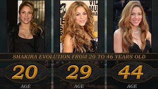 Shakira evolution from 20 to 46 years old [upl. by Alten646]