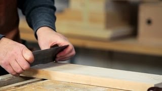 How to Use a Cabinet Scraper  Woodworking [upl. by Nelia]