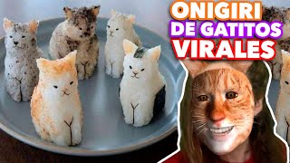 Onigiri 🍙 de gatitos 🐱 virales EXPECTATIVAREALIDAD [upl. by Mahala]