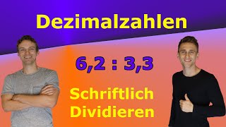 Dezimalzahlen schriftlich dividieren  mit AufgabenLösung  Wann verschiebe ich das Komma [upl. by Eanod226]