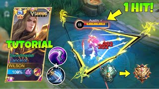 FULL TUTORIAL LANCELOT BEST ONE SHOT BUILD 2024  easy rank up [upl. by Imeon]