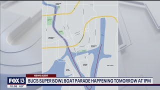 Where to see the Buccaneers Super Bowl boat parade celebration [upl. by Dafna758]