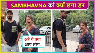 Sambhavna Seth amp Husband Avinash Got Awkward On Road Says Aise Darao Mat [upl. by Kenwrick]