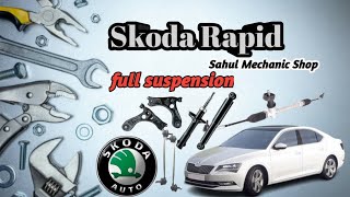 skoda Rapid  full suspension  🚗🧑‍🔧 car mechanic 🏎️🧰 skoda rapid sahulmechanic car video [upl. by Verras]