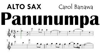 Panunumpa Alto Sax Sheet Music Backing Track Partitura Carol Banawa Made with Clipchamp [upl. by Merola]