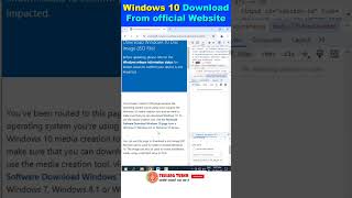 How to download Windows 10 ISO directly from Microsoft homepage tellingtube [upl. by Ritchie336]