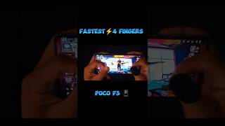 Fastest mobile player Handcam 🔥 4 finger Hud 🗿Poco F3 📱 MrToxic shorts [upl. by Ries]