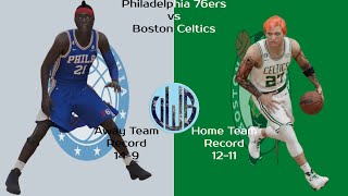 UWB Season 2 Philadelphia 76ers 149 vs Boston Celtics 1211 Rivalry Series [upl. by Bornstein]