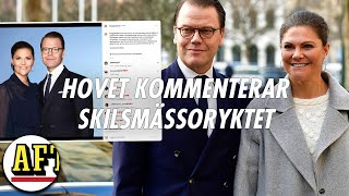 Kungahuset kommenterar ryktet om skilsmässa mellan Victoria och Daniel [upl. by Amihsat]