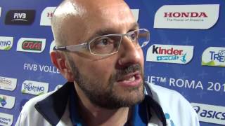 FIVBWorldLeague  ItaliaPolonia 31 intervista a Mauro Berruto [upl. by Robin]