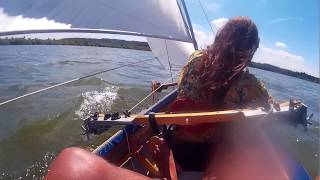 Kajak sailing Good wind and waves [upl. by Tayler]