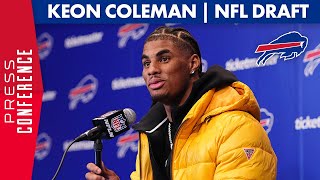 Keon Coleman Excited To Play With Josh Allen  Buffalo Bills  2024 NFL Draft [upl. by Remmus928]