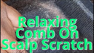 Soothing Audio Comb On Scalp Scratch  itchchronicles [upl. by Ibob83]