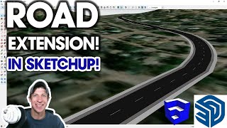 Easy Roads in SketchUp with INSTANT ROAD [upl. by Ricardo200]