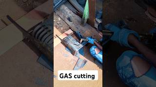 Gas cutting Process youtubeshorts manufacturing viralvideo viralshorts song cuttingskills [upl. by Chaworth]