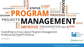 Everything About PgMP Program Management Professional  Webinar Version  March 2019 [upl. by Ingham]