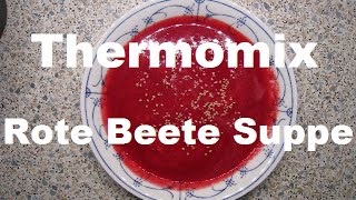 Rote Beete Suppe a d Thermomix vegan low fat kalorienarm gesund [upl. by Crosby626]