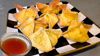 Cooking Crab Rangoon at Home Using Air Fryer Thats BETTER Than Restaurants [upl. by Maram]