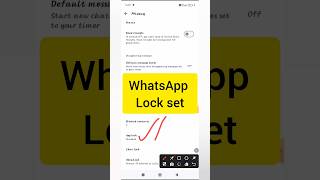 WhatsApp fingerprint lock set kaise kare in bangla WhatsApp lock set fingerprintlock [upl. by Rosalinde]