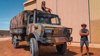 UNIMOG WALKAROUND  OUR NEW EXPEDITION VEHICLE  1983 ExArmy Mercedes Benz Unimog U1700L [upl. by Griffis723]