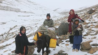 One day in the coldest winter on Afghanistan village  Afghanistan village lifestyle [upl. by Suiravaj]