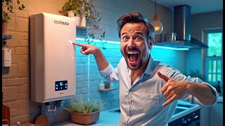 55kW Tankless Water Heater Review Instant Hot Water amp Smart Features [upl. by Cortney]