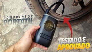 Testei o Compressor de ar Portátil Car Air Pump Czk 3668 Super Pratico para lhe Tirar do Prego [upl. by Oaoj218]