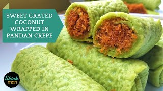 A MustTry for Any Kueh Lover How to make Kueh Dadar Kuih Ketayap [upl. by Esyned]