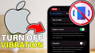 How to Turn Off Vibration on iPhone iOS 18 2024 StepByStep [upl. by Ellemrac]