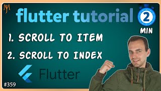 Flutter Tutorial  Scroll To IndexItem In ListView  In 120 Seconds [upl. by Dnalyag]