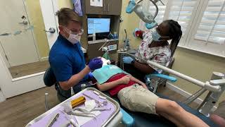 Bryce’s First Cavity Filling and Tooth Extraction at the Dentist [upl. by Inalaehon828]