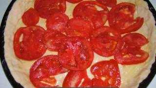 Tarta de tomates y queso de cabra con masa casera [upl. by Lief]