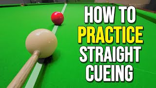 Snooker Straight Cueing How To Practice [upl. by Kong]