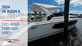 ALL NEW  AQUILA 36  MARINEMAX JUPITER [upl. by Dnalerb]