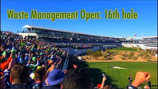 The Loudest Hole in Golf The Infamous 16th hole  Waste Management Open [upl. by Lamag357]