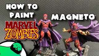 HOW TO PAINT Marvel Zombies A Zombicide Game  Magneto [upl. by Annaeirb52]