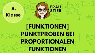 Punktprobe bei proportionalen Funktionen durchführen [upl. by Douglas]