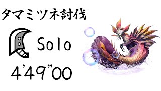 【MHRise体験版】タマミツネ討伐 大剣ソロ 449 Mizutsune GreatSword solo [upl. by Adamson622]