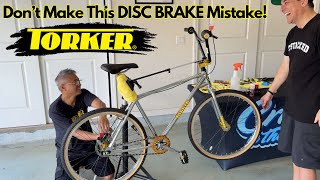 Dont Make This DISC BRAKE Mistake on Your Torker 26quot BMX Freestylist [upl. by Aratnahs]