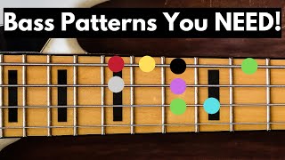 ESSENTIAL Bass Patterns Every Bassist Should Know [upl. by Tubb]