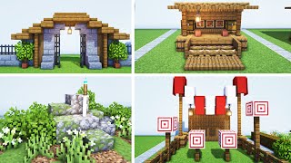 Minecraft  40 Must Try Medieval Village Build Ideas [upl. by Ailenroc]