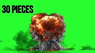 Explosion Green Screen Effects  Patlama Green Screen Efektleri [upl. by Iah]