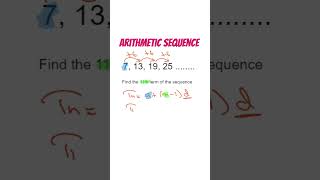 Find nth term of an Arithmetic Sequence shorts [upl. by Connelley]