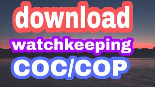 how to download coccopwatchkeeping certificate [upl. by Wilser317]