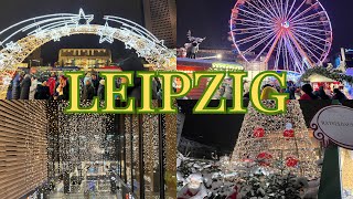 Leipzig Christmas Market 2023  Weihnachtsmarkt 🎄  Walking Tour travel [upl. by Livingston]