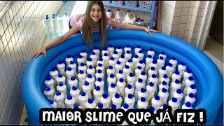 FIZ A MAIOR SLIME DO BRASIL COM MUITA QUALIDADE  POR SOFIASFURLANI [upl. by Enaj]