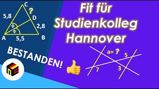 Mathe Aufnahmeprüfung Studienkolleg Hannover Teil 2 [upl. by Jeri]