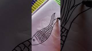 Fish drawing 🐟youtubeshorts drawing trending [upl. by Hodgkinson]