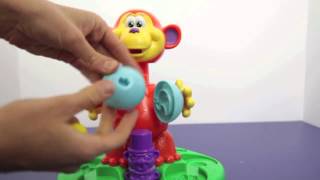 Play Doh Monkey Coco Nut Playset Toy Play Dough Review Snake Banana Lizard [upl. by Lauer263]